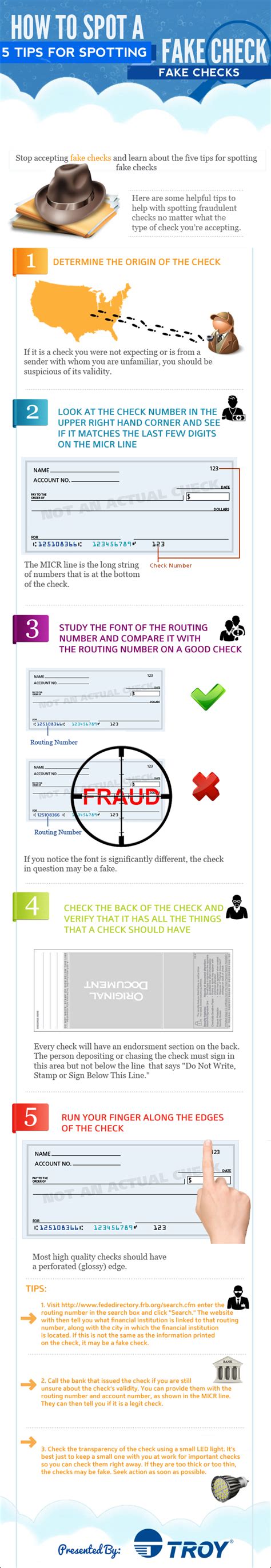 5 Ways To Identify A Fake Check