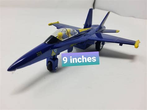 F 18 Blue Angels Toy All Metal Construction With Some Plastic Etsy