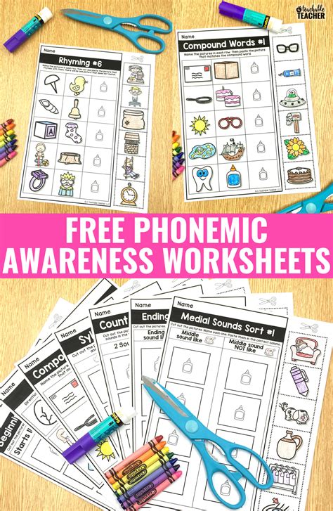 Free Printable Phoneme Segmentation Worksheets Forms Worksheets