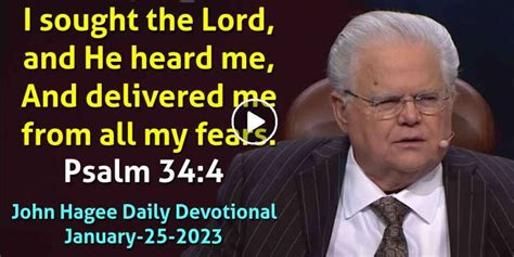 John Hagee January 25 2023 Daily Devotional Psalm 344