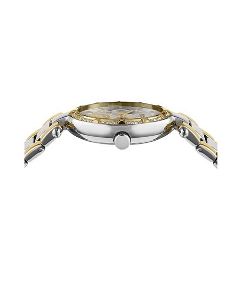 versus versace versus by versace women s sertie gold tone silver tone stainless steel bracelet