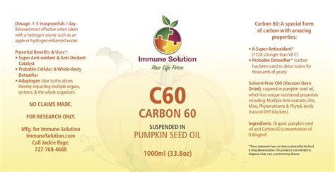 C60 Carbon 60 Immune Solution