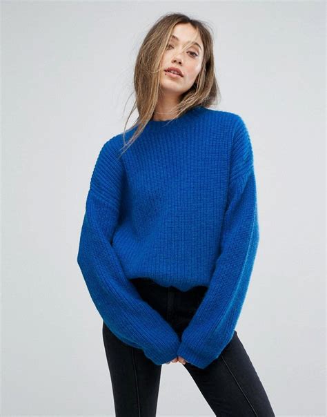 Stay Cozy In This Stylish Gestuz Electric Blue Crew Neck Pullover