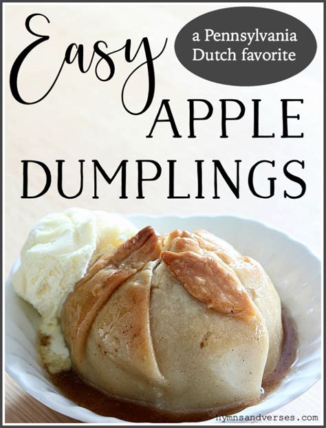 Apple Dumpling Recipe A Favorite Fall Treat Hymns And Verses