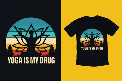 Vintage Yoga T Shirt Design 7852568 Vector Art At Vecteezy