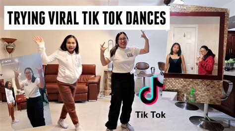 Trying Viral Tik Tok Dances Youtube