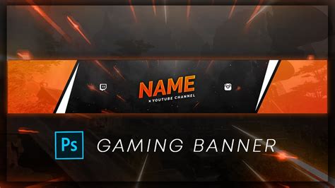 Gaming Banner Free Youtube Gaming Banner Template Youtube
