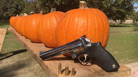 357 Magnum Vs 45 Acp Vs 9mm Vs Pumpkin Youtube
