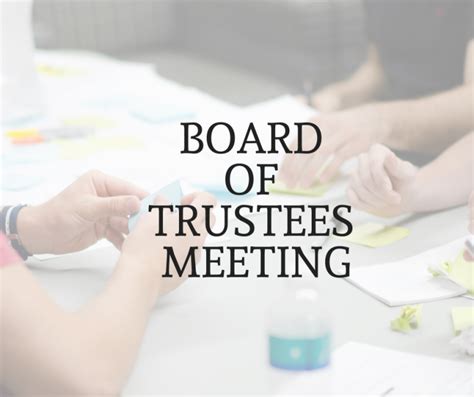Board Of Trustees Meeting Town Of Johnsburg Library