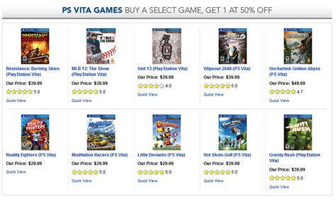The vita was (and years later, still is) a remarkably powerful system with the type of graphical oomph that makes the games available for its rival, the. Best Buy - Buy 1, Get 1 At 50% Off On Select PS Vita Games