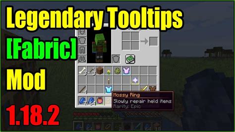 Legendary Tooltips Fabric Mod 1182 Download How To Install It For