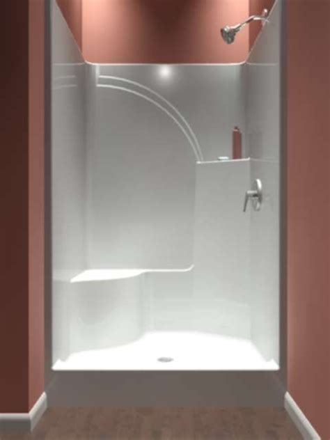Shower Only One Piece With Images Fiberglass Shower Stalls Fiberglass Shower Kitchen And
