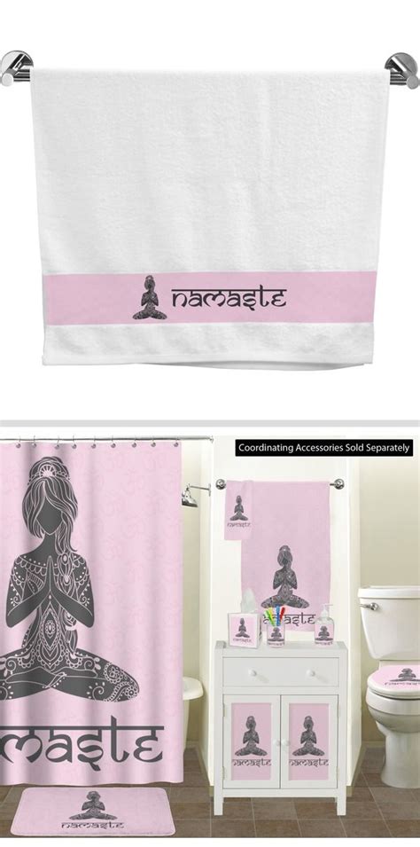 Lotus Pose Bath Towel Personalized Personalized Hand Towels