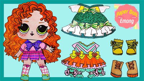 Paper Dolls Lol Surprise Dress Up And How To Make Paper Dolls Easy Lo