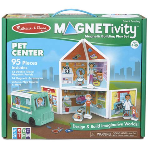 Melissa And Doug Magnetivity Pet Center Magnetic Building Play Set By