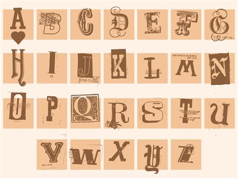 Vintage Alphabet Letter 10 Free Pdf Printables Printablee