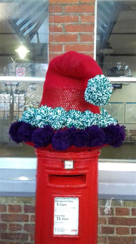 Christmas parties in kent vary from the traditional christmas dinner dance to snow filled extravaganzas, kent has many historic venues perfect for something different. Herne Bay post boxes decorated with Christmas knitting