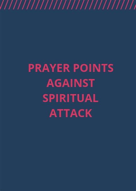 20 Prayer Points Against Spiritual Attack Spiritual Attack Prayers