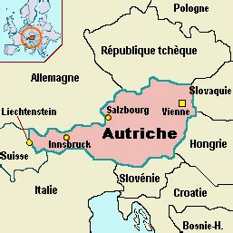Austria divided into four areas of equal population. Archives des Autriche europe - Arts et Voyages