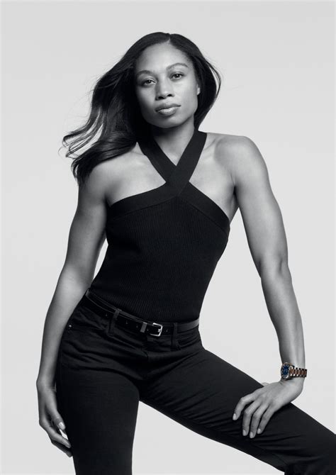 Allyson Felix Runs Glamorously In Maxidress In Omega Watches Campaign