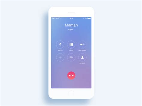 iphone outgoing call  mom  mimos  dribbble