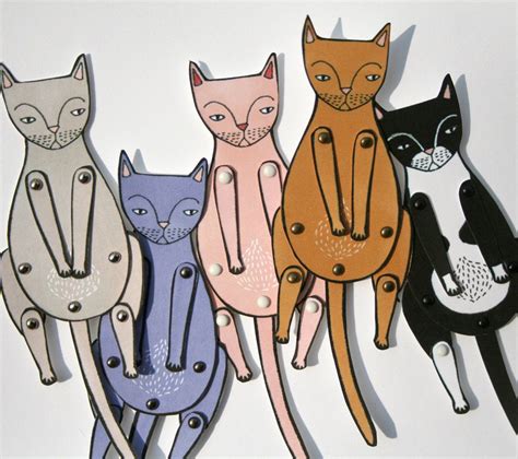 Kitty Cat Moveable Paper Doll Paper Dolls Custom Paper Dolls Paper