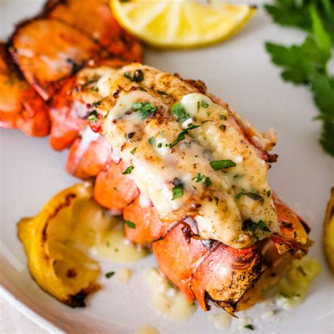 Broiled Lobster Tails With Garlic Lemon Butter Gimme Delicious