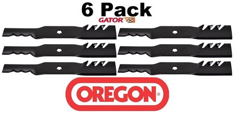 6 Pack Oregon 592 615 G5 Gator Mulcher Blade For John Deere Gx22151