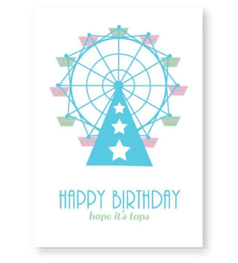 Ferris Wheel Birthday Card