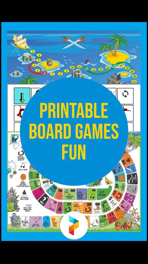 Printable Fun Board Games Pinterest