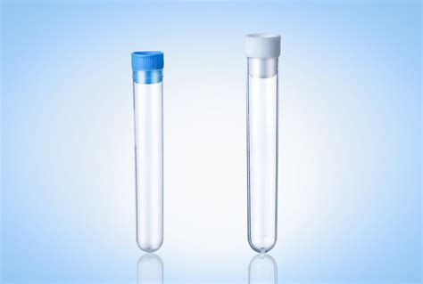 Medical Lab Supplies Round Flat Bottom Clear Plastic Test Tube With