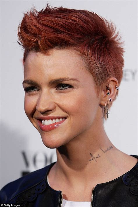 Whos That Girl Ruby Rose Is Almost Unrecognisable As She Shows Off