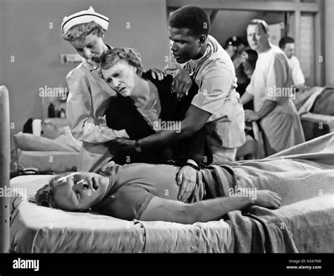 No Way Out 1950 20th Century Fox Film With Sidney Poitier Stock Photo
