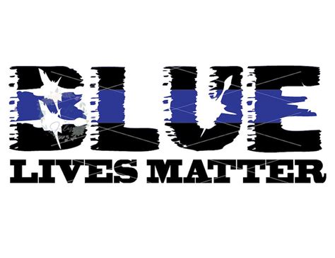 Blue Lives Matter Blue Line Svgpng Only Etsy