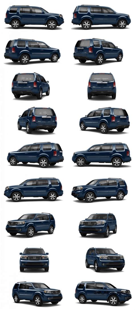 2015 Honda Pilot Colors Guide In 8 Animated Turntables