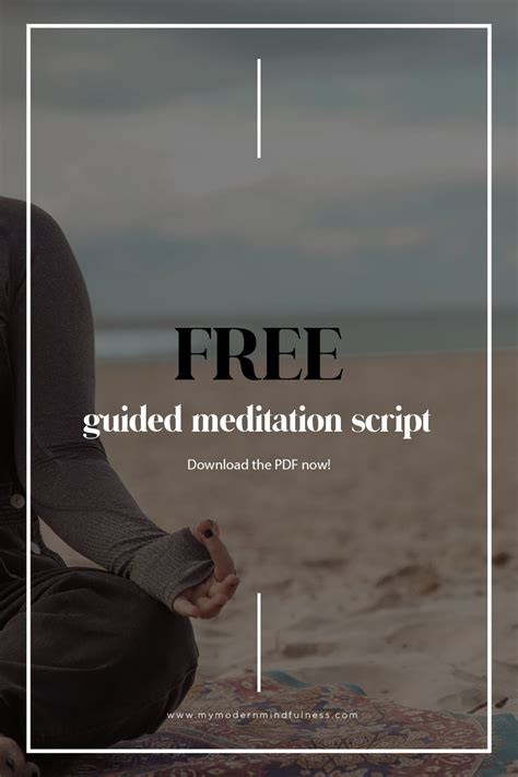 Free Guided Meditation Script — My Modern Mindfulness In 2020 Meditation Scripts Free Guided