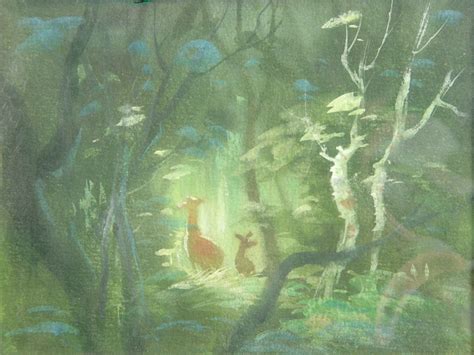 Animation Art From Disneys Bambi 1942 By David Hall And Tyrus Wong