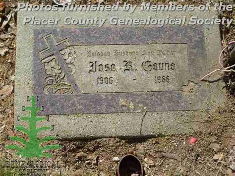 Placer County Genealogical Society Auburn New Cemetery Index G