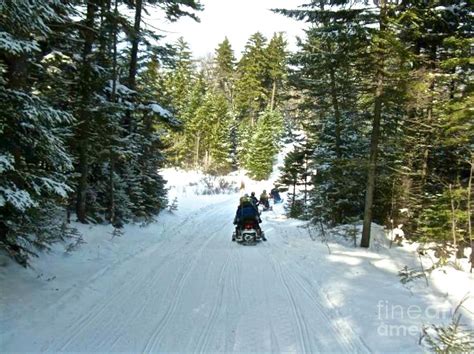 Snowmobile Trail In Vermont Photograph By Christy Gendalia Fine Art