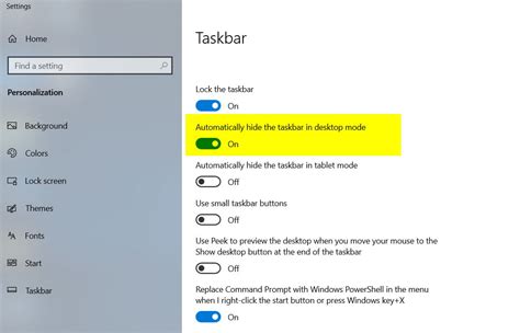 How To Remove The Taskbar In Windows 10