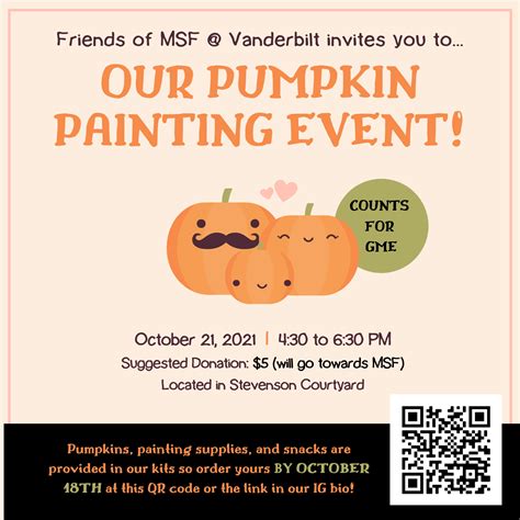 Msf Pumpkin Painting Fundraiser Innervu Vanderbilt University
