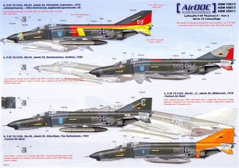 Airdoc Decals 132 Luftwaffe F 4f Phantom Ii Norm 72 Camouflage Part 2