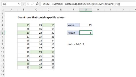 Excel Formula Count Rows That Contain Specific Values Exceljet