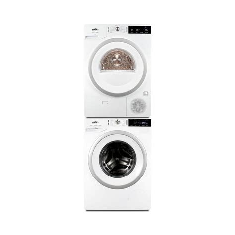 Summit Appliance 24 In White Laundry Center With 23 Cu Ft Front