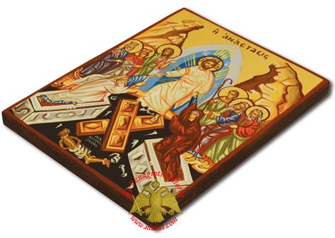 Hagiography Resurrection Of Jesus Christ Byzantine Icon 30x40cm Hand