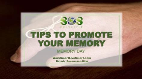 8 Tips To Promote Your Memory Work Smart Live Smart