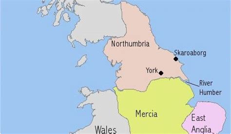 Mercia England Map A Map I Drew To Illsutrate The Make Up Of Anglo