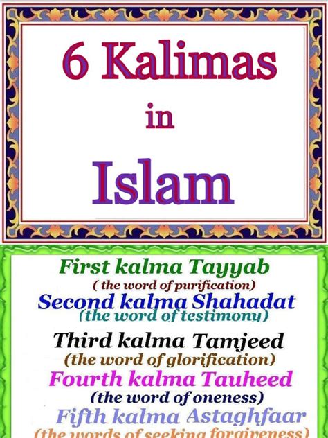 6 Kalimas In Islam Pdf