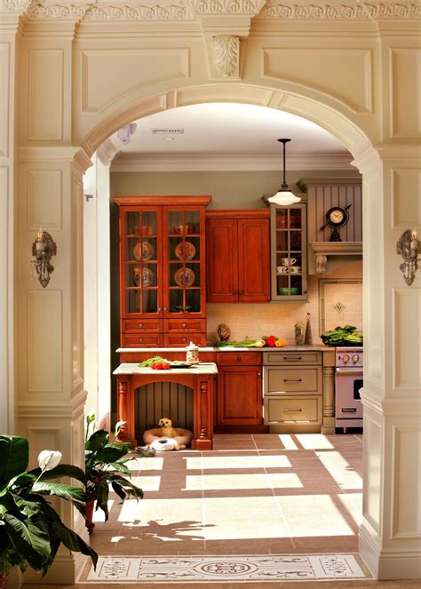 Elegant Traditional Kitchen With Built In Pet Space Hgtv