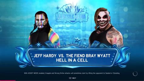 Wwe 2k20 Gameplay Jeff Hardy Vs The Fiend Bray Wyatt Hell In A Cell